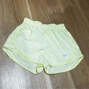 Nike Women's Dri-fit Yellow Athletic Shorts XS